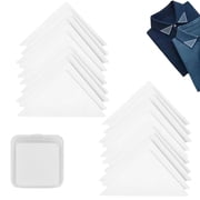 100 Pcs Shirt Collar Stays No Roll Shirt Collar Sticker with Box