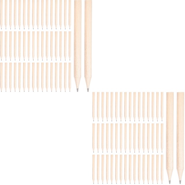 100 Pcs Short Pencil Fat Pencils Kindergarten Pencils Child Preschooler