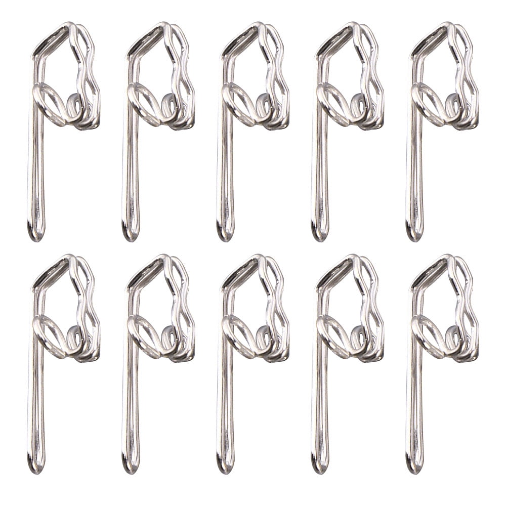 100 Pcs Shower Curtin Hooks Curtain Butterfly Buckle Pin- on Drapery Decorative Hanging Clips Metal Rings