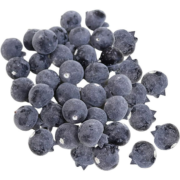 Lifelike Fake Blueberries for Decor with Exquisite Craftsmanship 100pcs Blue Berries Simulation