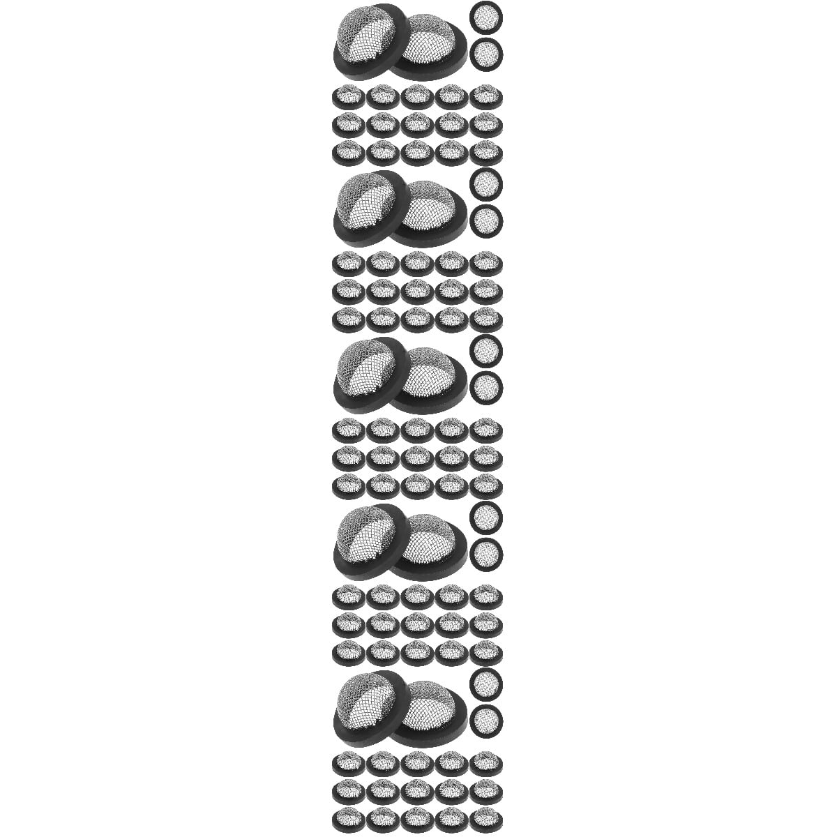 100 Pcs Six Point Filter Gasket Washers Washing Machine Hose Garden