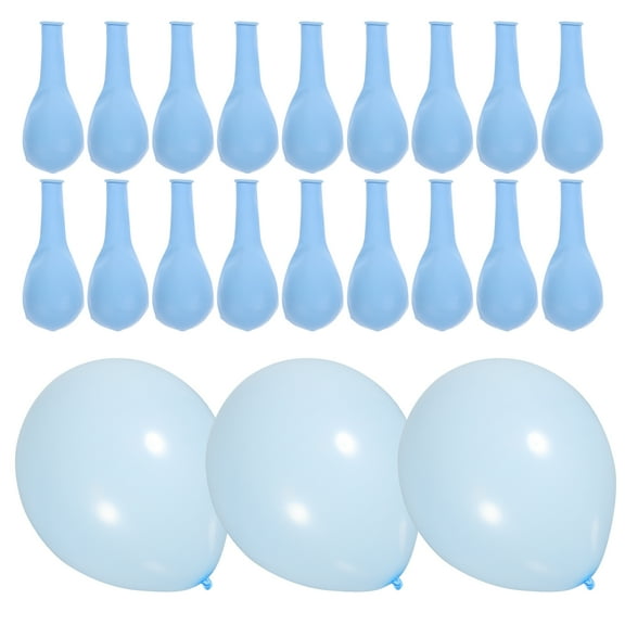 100 Pcs Sky Blue Balloons Birthday Party Light Bulk Child Decorations Wedding Decorate Emulsion