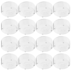 100 Pcs Small Candles Wax Jars Empty Containers Transparent Cup Church Decor Holder