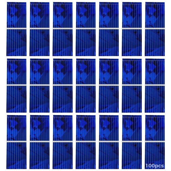 100 Pcs Small Solar Cells, Mini Solar Panels with Monocrystalline Silicon, Optimized Efficiency for DIY Creative Designs, Car Chargers, Portable Power
