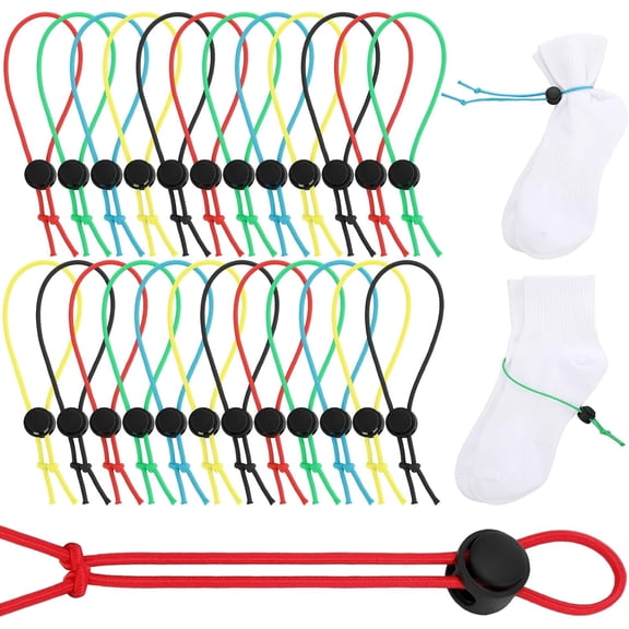 100 Pcs Sock Clips for Laundry Locks Your Socks Laundry Sock Holder Sock Tie Clips Sock Organizer for Washing Machine and Dryer