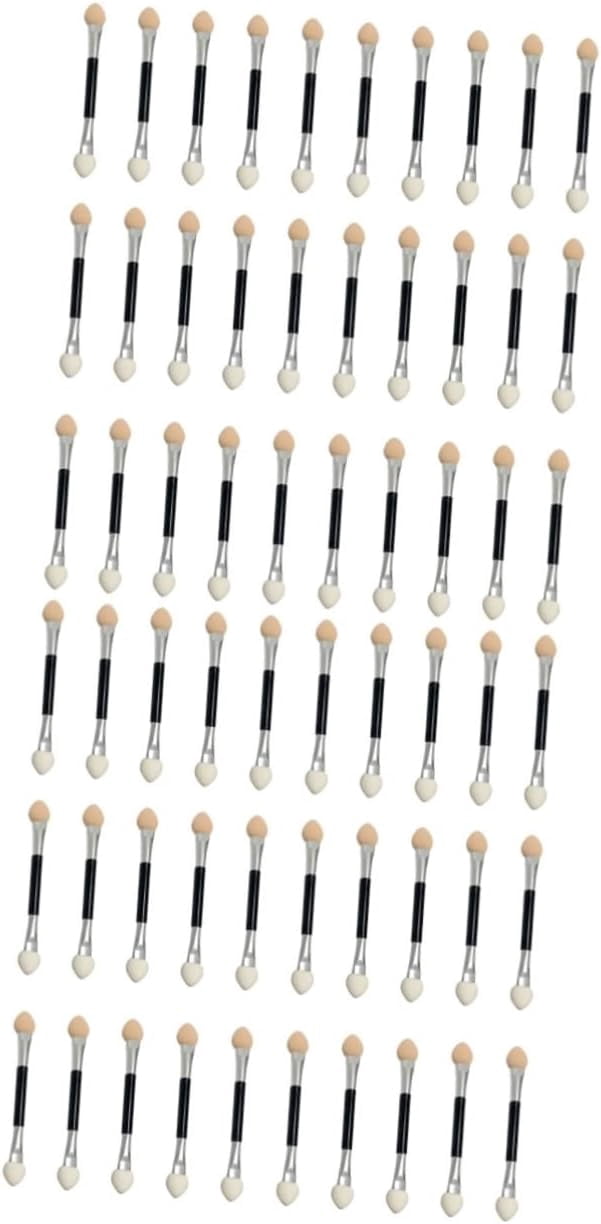 100 Pcs Sponge Applicator Face Brush Set Makeup Eyeshadow Cosmetics ...