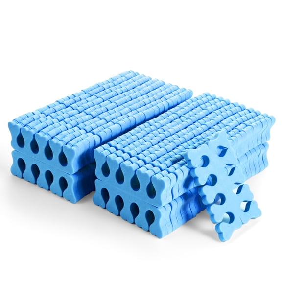 100 Pcs Sponge Toe Separators Soft Finger Separators Premium Pedicure Tool Kit Flexible Toe Divider Spacer for Polishing Pedicure Manicure Coating Nail Art Beauty Accessories
