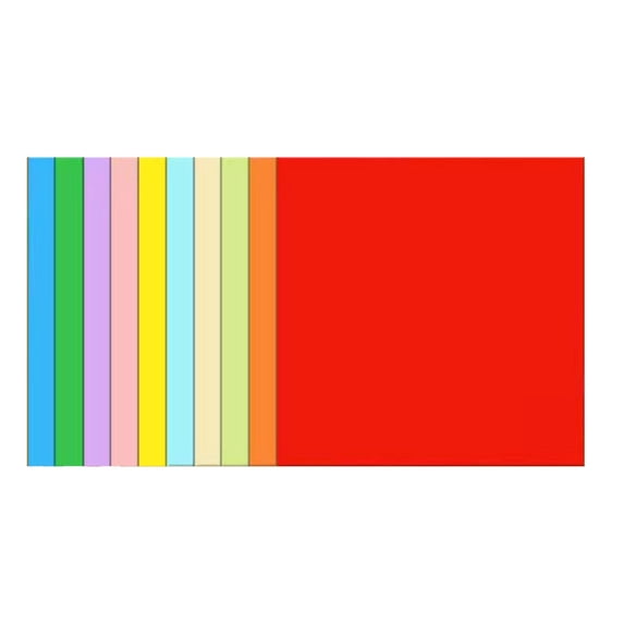 100 Pcs Double Sided Square Paper for Kids School Arts Crafts Projects