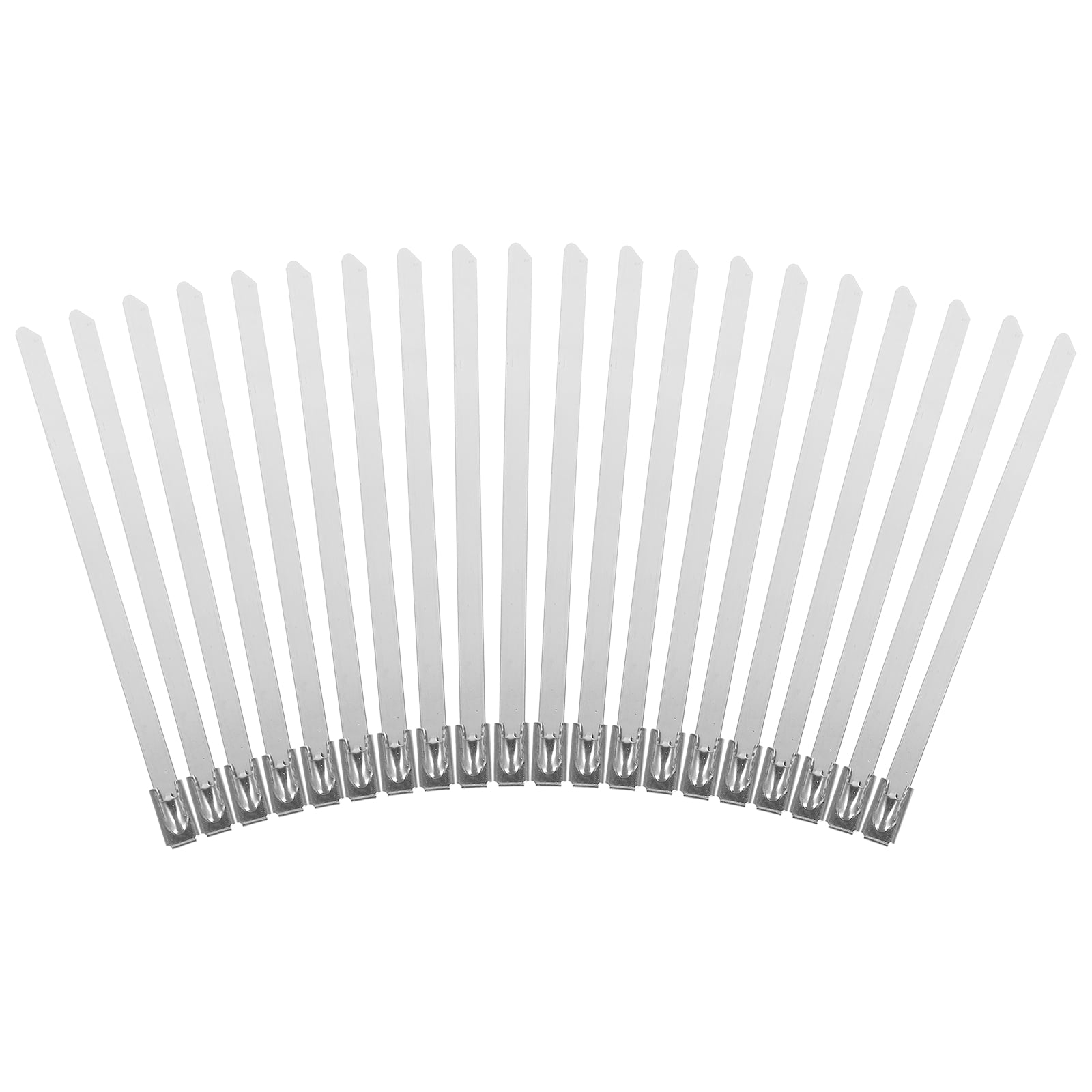 100 Pcs Stainless Steel Cable Tie Ties Zip Heavy Duty Metal