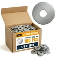 thumbnail image 1 of 100 Pcs Stainless Steel Fender Flat Washers 1/4" x 1" for Screws and Bolts, Durable 304 Stainless Steel Hardware for Construction and Repair, 1 of 5