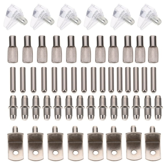 100 Pcs Stands Board Bracket Reliable Shelf Supports 2.1X0.5CM Silver