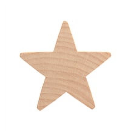 100 Pcs Star Cut Outs2" tall x 2" wide x 1/2" thick