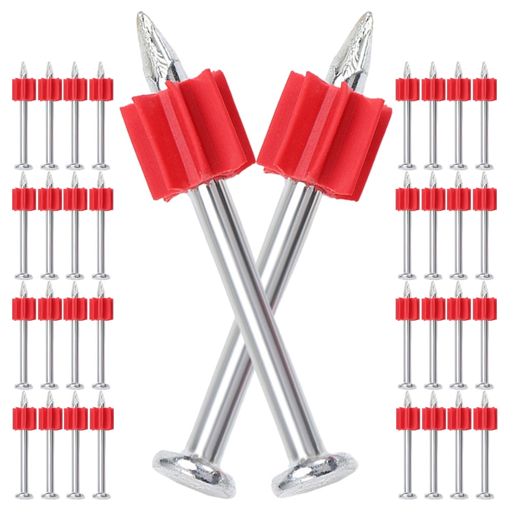 DINHEAROM 100Pcs Wall Picture Nails Sturdy Fixed Iron Nails for Drywall and Woodwork