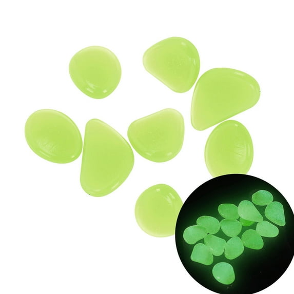 100 Pcs Stone Clearance! Nomeni Luminous Stone Gardening Fish Tank Landscaping Luminous Stone 100Pcs, Home Decor Promotion Sale!