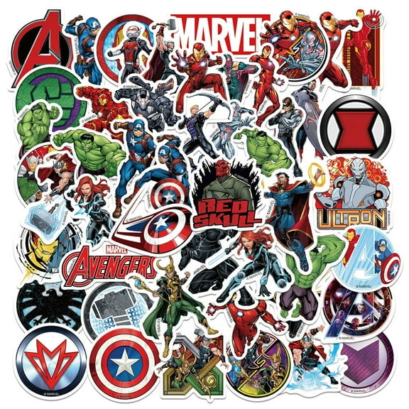 100 Pcs Super Hero Anime Stickers Cartoon Waterproof Stickers for Water Bottles, Laptop,Bumper,Computer Stickers and Decals