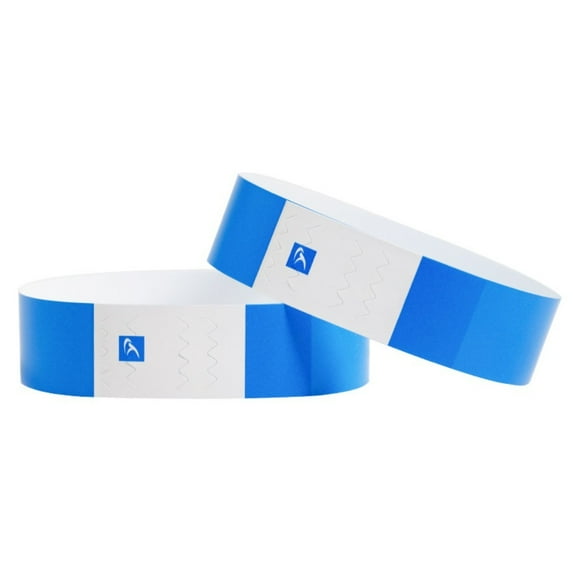 100 Pcs Swimming Multifunctional Paper Party Ticket Bar Identity Playground Bracelets ID Wrist Bands Synthetic Paper Wrist Disposable Wristbands Tyvek Wristbands BLUE