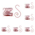 thumbnail image 1 of 100 Pcs Swirl Metal Christmas Ornament Hooks, Colorful Festive Bauble Hangers, Decorative Christmas Tree Hooks, S-Shaped Holiday Hanging Hooks for Ball Ornaments and Seasonal Decorations, 1 of 5