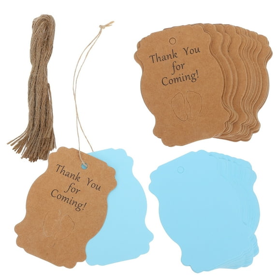 100 Pcs Tag Card Gifts Bridal Shower Favors Thank You Paper Tags Bridal Party Label Bride