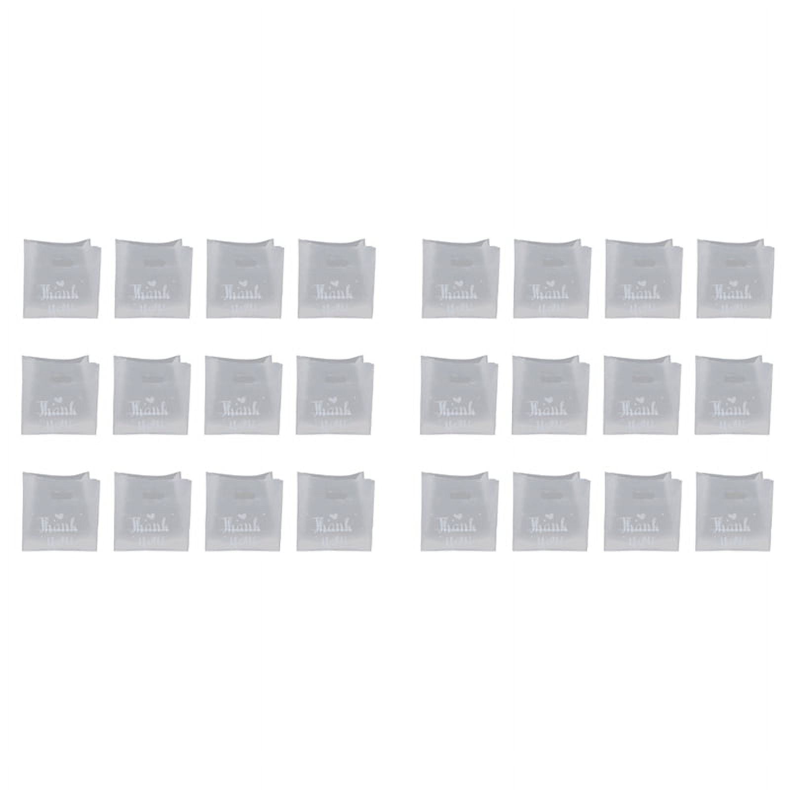 100 Pcs Thank You Plastic Gift Bag Plastic Shopping Bag with Handle