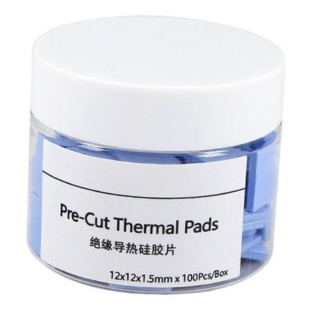 100 Pcs Thermal Interface Pad Thermal Pad GPU Cooling Pad with Efficient Heat Dissipation for Computer Components