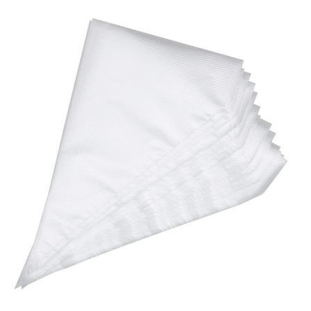 100 Pcs Thickened Disposable Pastry Bag Piping Bags Pastry Bags Tipless Piping Bags Icing Piping Bag Cake Cupcake Decorating Bags, 6.29x9.84 Inch, Clear