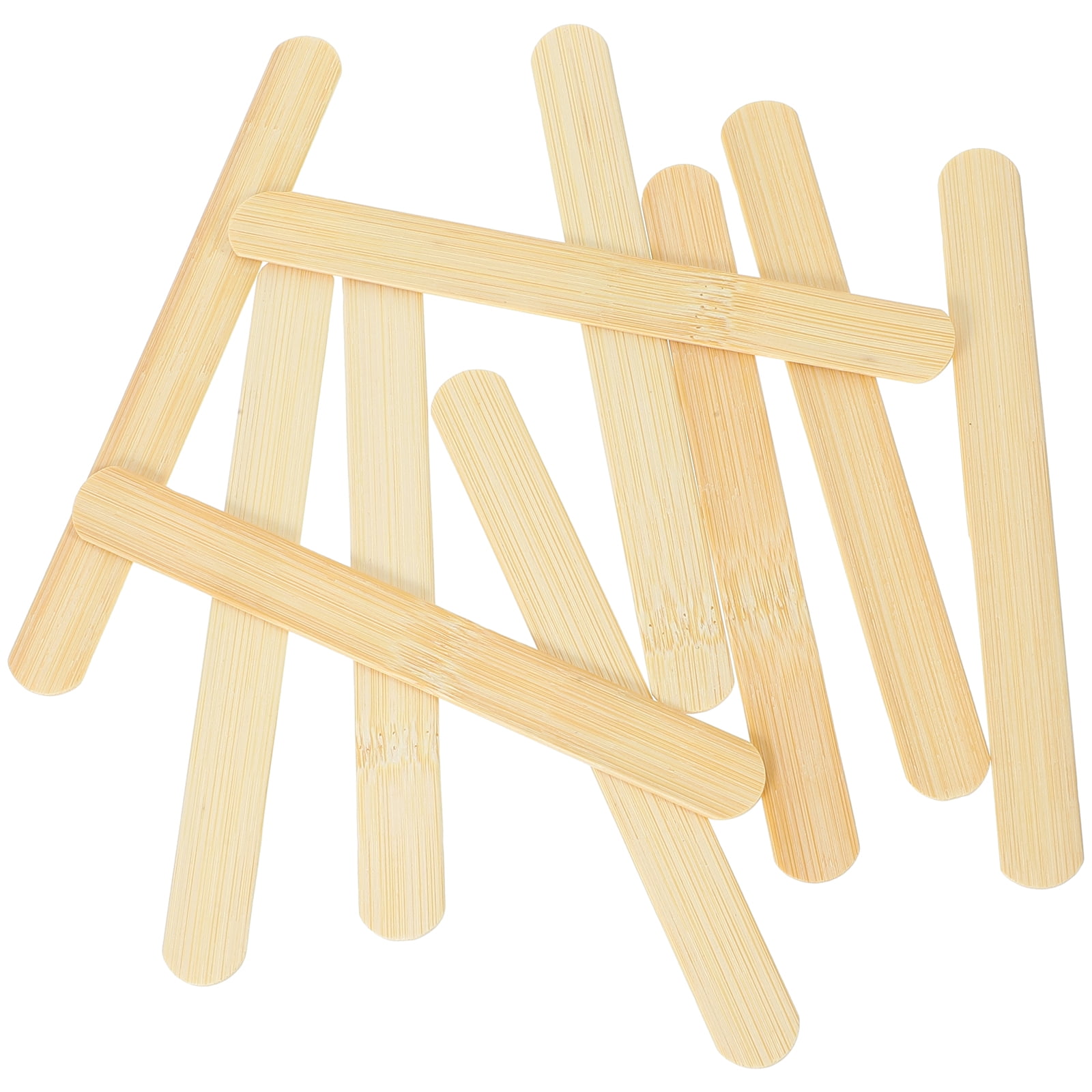 100 Pcs Tongue Depressors Handy Popsicle Sticks Jumbo Craft Bulk Oral