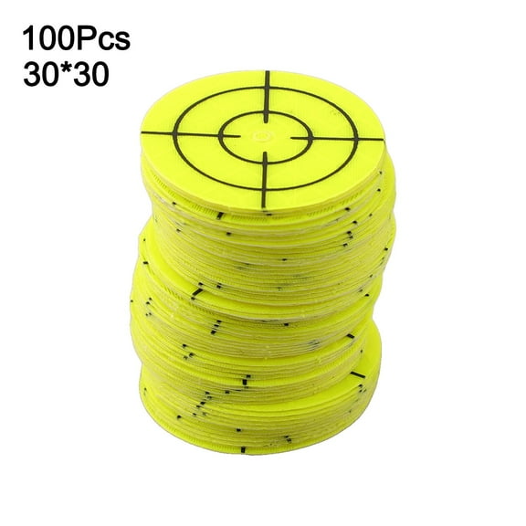 100 Pcs Total Station Reflector Prisms for Surveying, Green Acrylic Reflective Targets with Crosshair for Tunnel Bridge Building Monitoring(30 * 30)