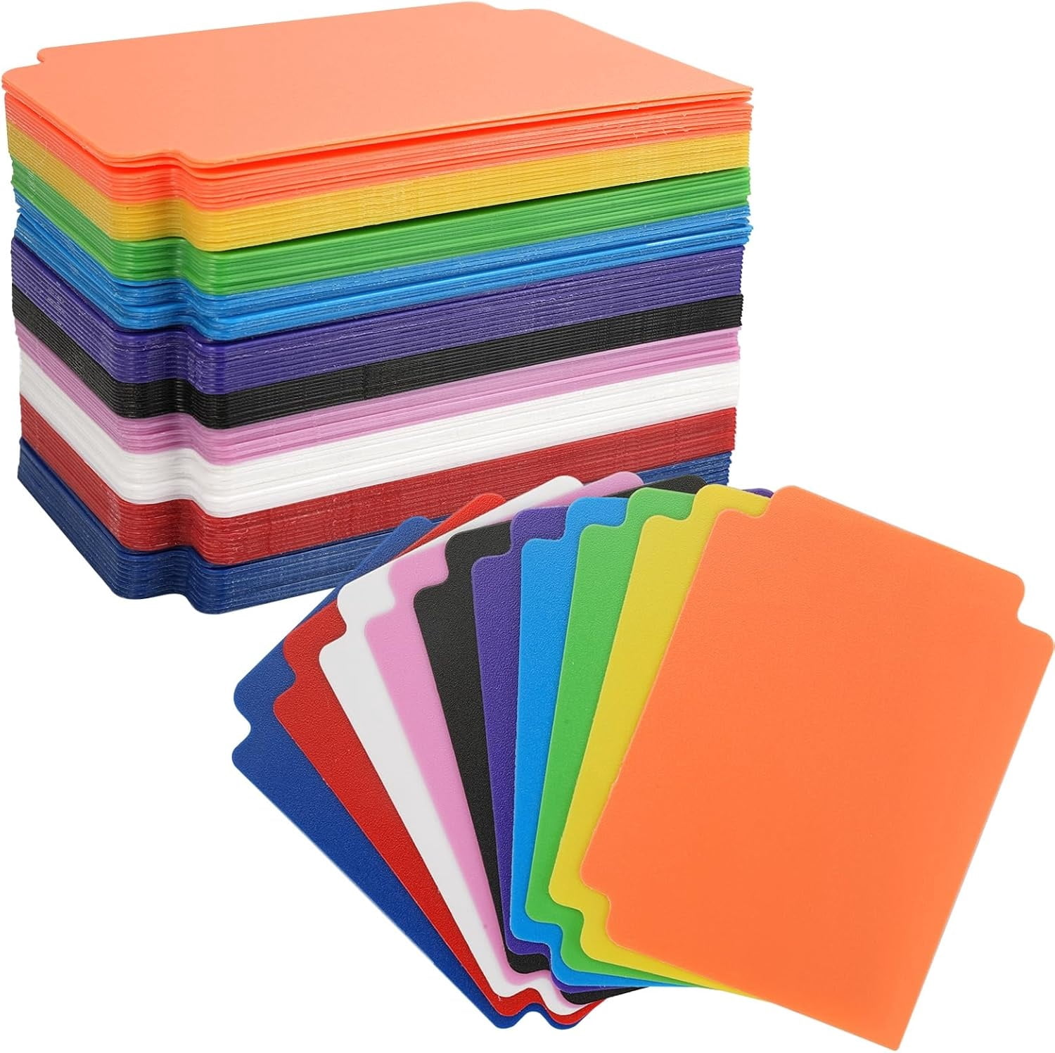 100 Pcs Trading Card Dividers, Boriyuan Plastic Card Page Dividers with ...