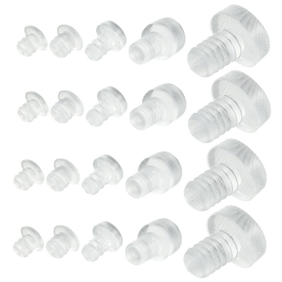 100 Pcs Transparent Rubber Cabinet Stoppers Glass Table Bumpers Drawer Kitchen Cabinets Door Cupboard