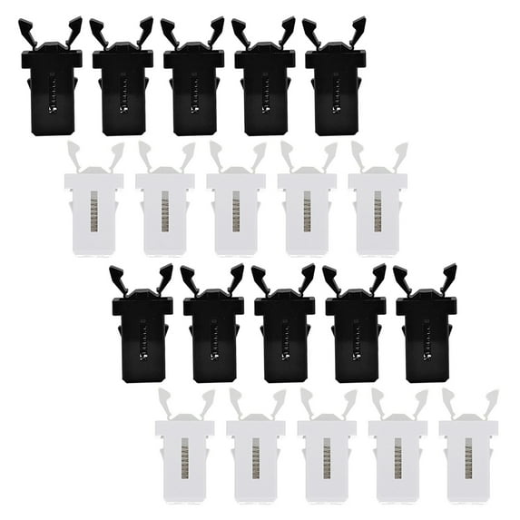 FENGGUIQU 100-Pack Plastic Trash Can Lid Locks with Round Edges, and Practical Repair Tool for