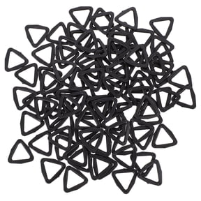 Milisten 100pcs Black Plastic Triangle Button Keeper for Clothing and Luggage