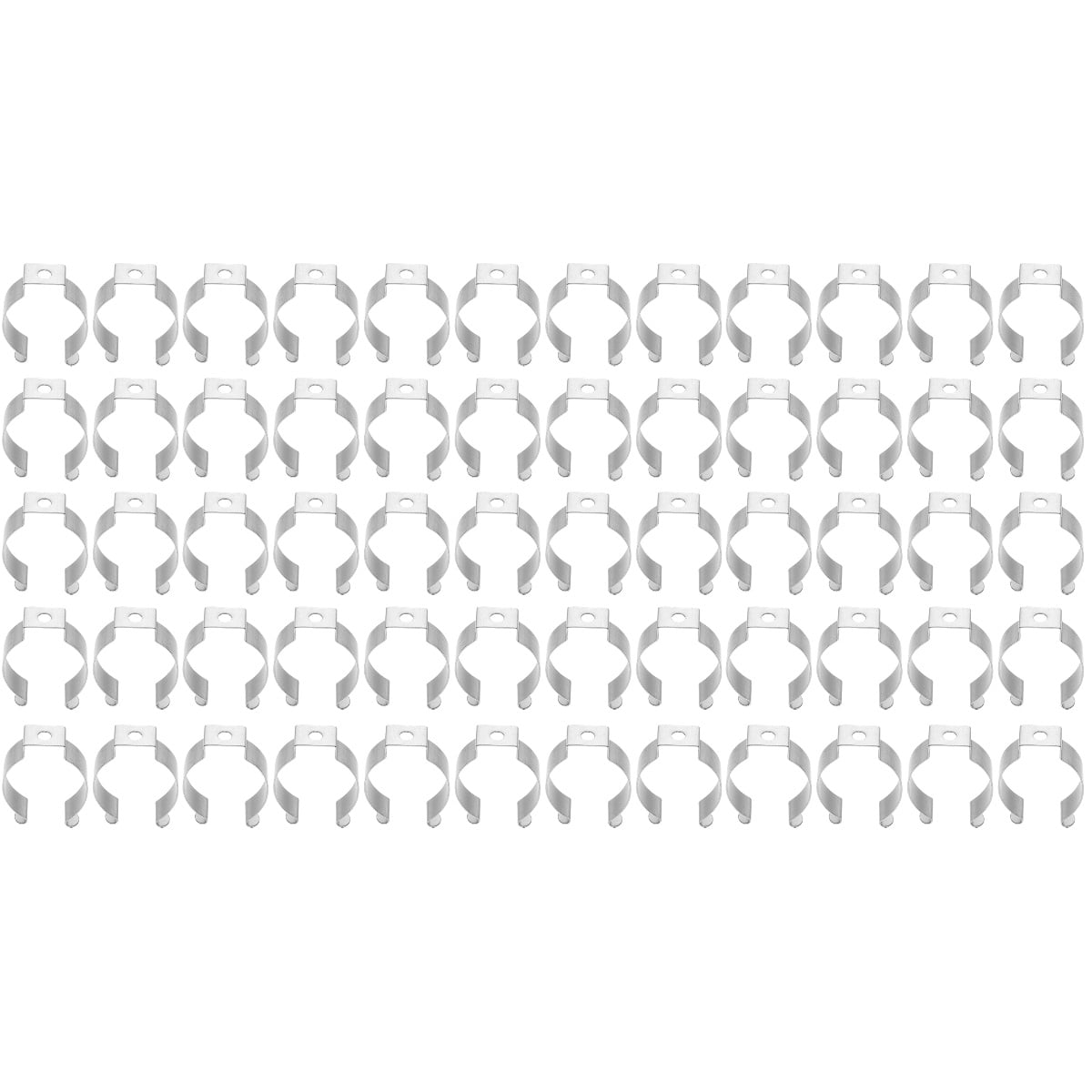 100 Pcs U Light Tube Clips Light Pipe Clamps LED Fluorescent Tube