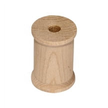 100 Pcs Unfinished Thread Spools 2-1/8" tall x 1-1/2" wide w/ 3/8" hole