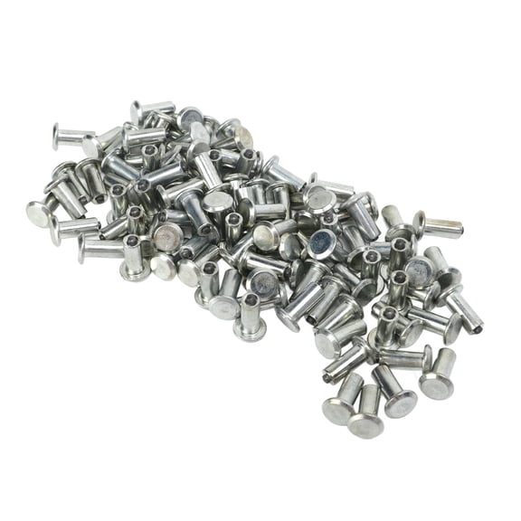 100 Pcs Universal Heavy Duty Anti Slip Tire Studs Screws Ice Snow Spikes for Auto Car Truck Forklift Off Road Vehicle Wheels (0.6 x 0.4 inches / 14 x 9 mm)
