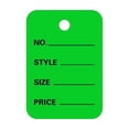 thumbnail image 1 of 100 Pcs Unstrung Price Tags, Pre-Punched Hole Paper Price Tags Durable for Hanging, Store Shelf & Display Fixtures, 3.5x5cm, Green, 1 of 9