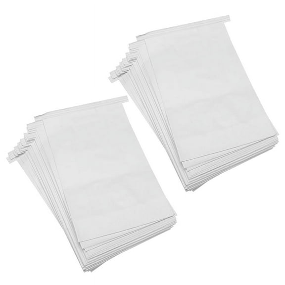 100 Pcs Vomit Bags White Throw Up Sick Bags for Motion Morning Sickness and Hangovers Travel Disposable Paper Puke Bag