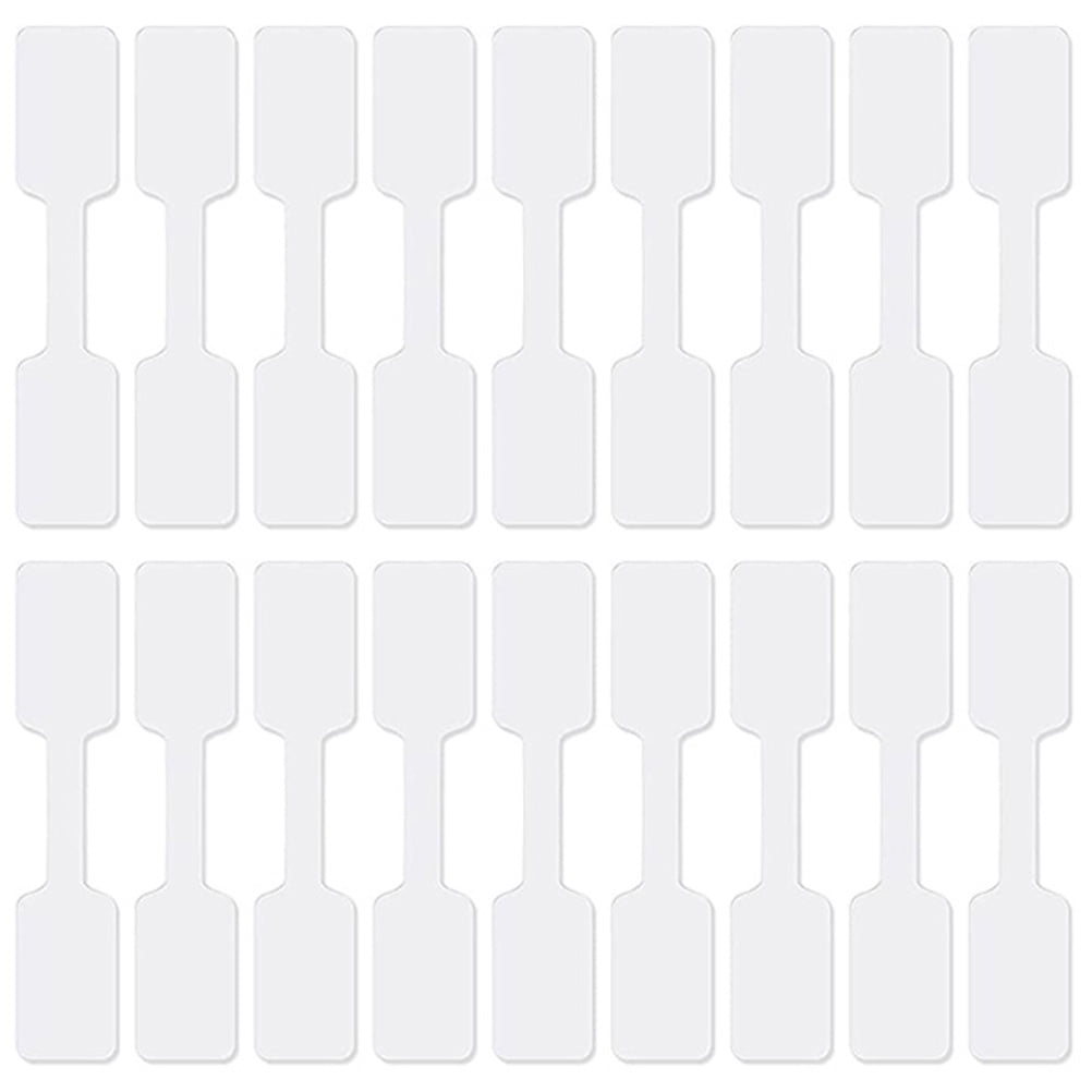 Yenblow 300 Pcs Minimalist Cable Labels - White Waterproof Writable Tags With Marker For Cord Management