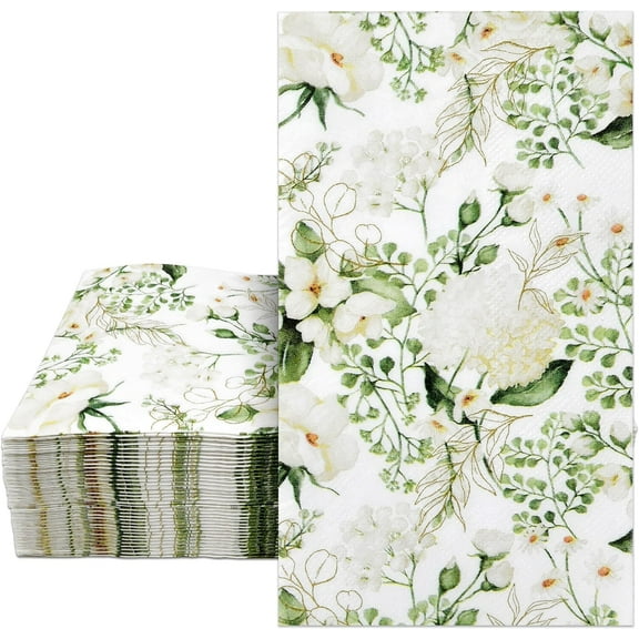Gift Boutique Floral Disposable Paper Napkins