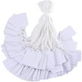 thumbnail image 1 of 100 Pcs White Price Tags with String Attached, Label Tags with Attached, for Jewelry, Clothing, Gift, Yard, Garage Supplies (0.87x1.37 inch), 1 of 4