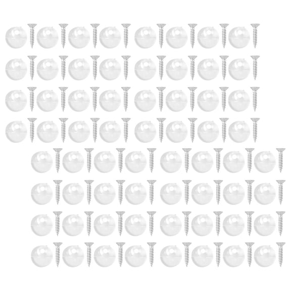 100 Pcs Window Car Stickers Glass Bracket Mirror Holder Clips