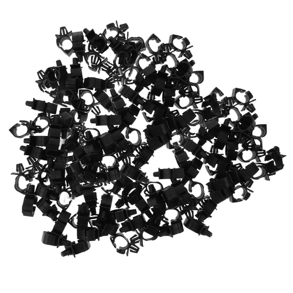 100 Pcs Wire Harness Buckle Cinch Clips Sprout Clips Festival Thread Holder The Cars Trailer Wire Clips Black