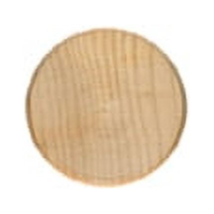 100 Pcs Wood Circle / Disc Cut Outs 1-1/4" wide x 1-1/4" tall x 1/8" thick Rounded, beveled edge