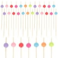 thumbnail image 1 of 100 Pcs Wood Skewers for Kabobs Party Decorations Disposable Fruit Stick Appetizer, 1 of 6
