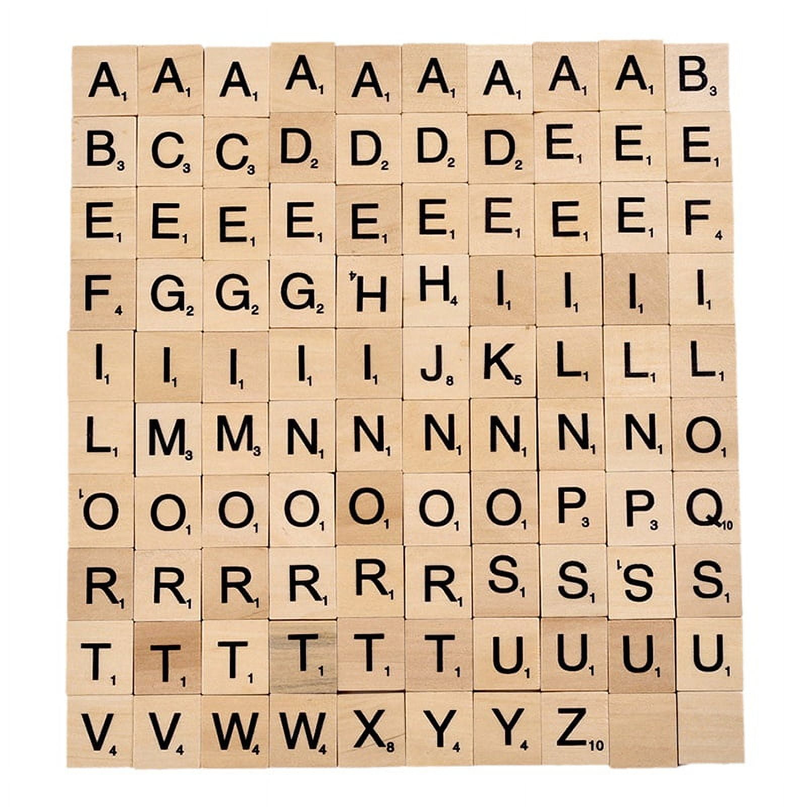 Wood Alphabet Tiles .75 60/Pkg Uppercase