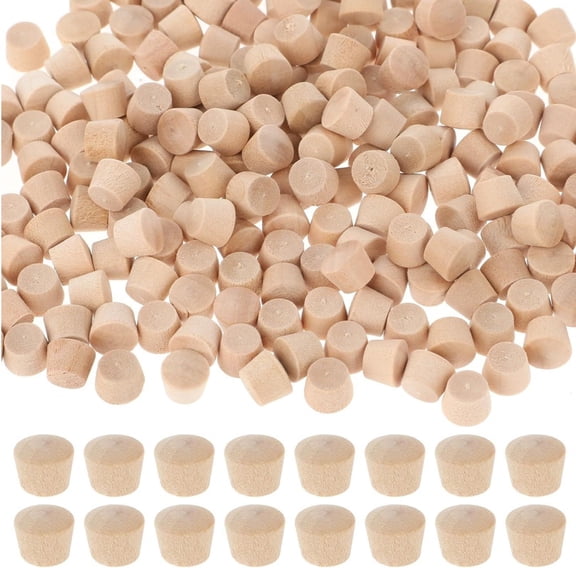 100 Pcs Wooden Screw Hole Filler Gap Plugs 0.39 inch(10 mm) Wood Plugs Hole Plug Button Plug Screw Holes Cover Screw Cover for Furniture, Topboutique