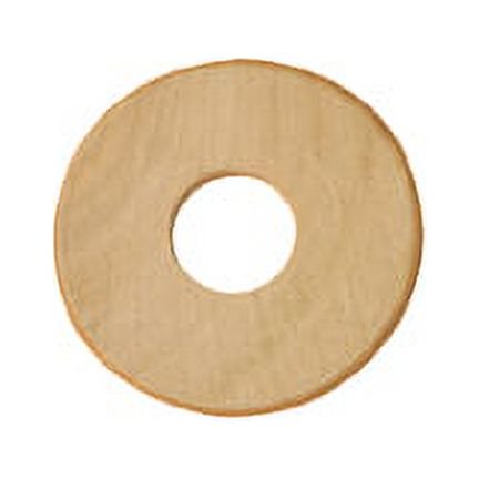100 Pcs Wooden Washer / Circles 1-1/2" wide x 1-1/2" tall x 1/8" thick Rounded, Beveled Edge w/ 1/2" Hole Great for scrapbooking, beading, bird toys, & more!