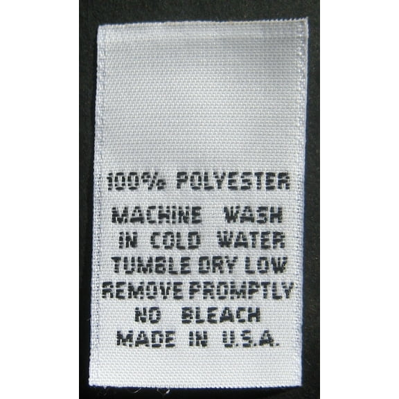 100 Pcs Woven Clothing Labels, Care Label - 100% Polyester