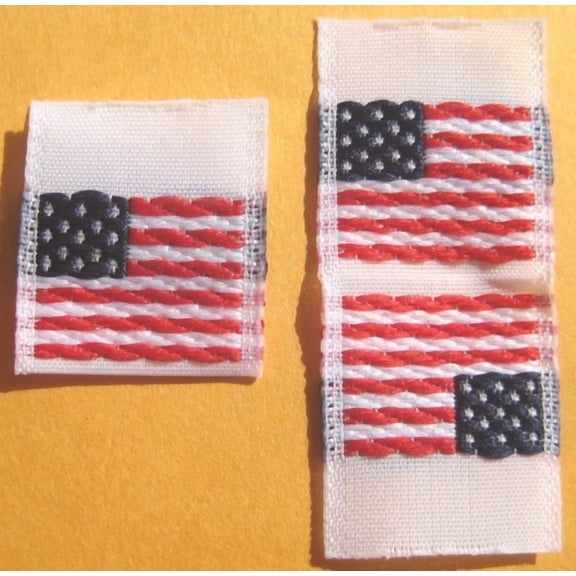 100 Pcs Woven Usa Clothing Sew Labels Double Sided - United Sates American Flag