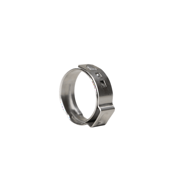 100 Pcs XFITTING 5/8 Inch PEX 304 Stainless Steel Cinch Crimp Ring, 25-6-4=100X