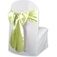 100 Pcs Yellow Chair Covers with Bow Sashes - Wedding Reception